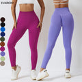 Wholesale Womens Yoga Leggings Seamless Sportswear High Waist Yoga Pants Gym Fitness Wear Scrunch Butt Leggings for Women