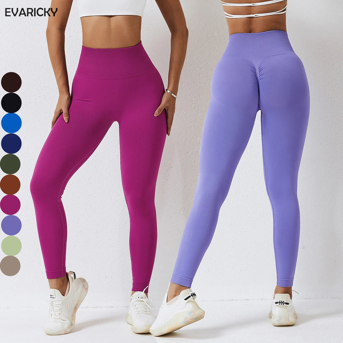 Wholesale Womens Yoga Leggings Seamless Sportswear High Waist Yoga Pants Gym Fitness Wear Scrunch Butt Leggings for Women