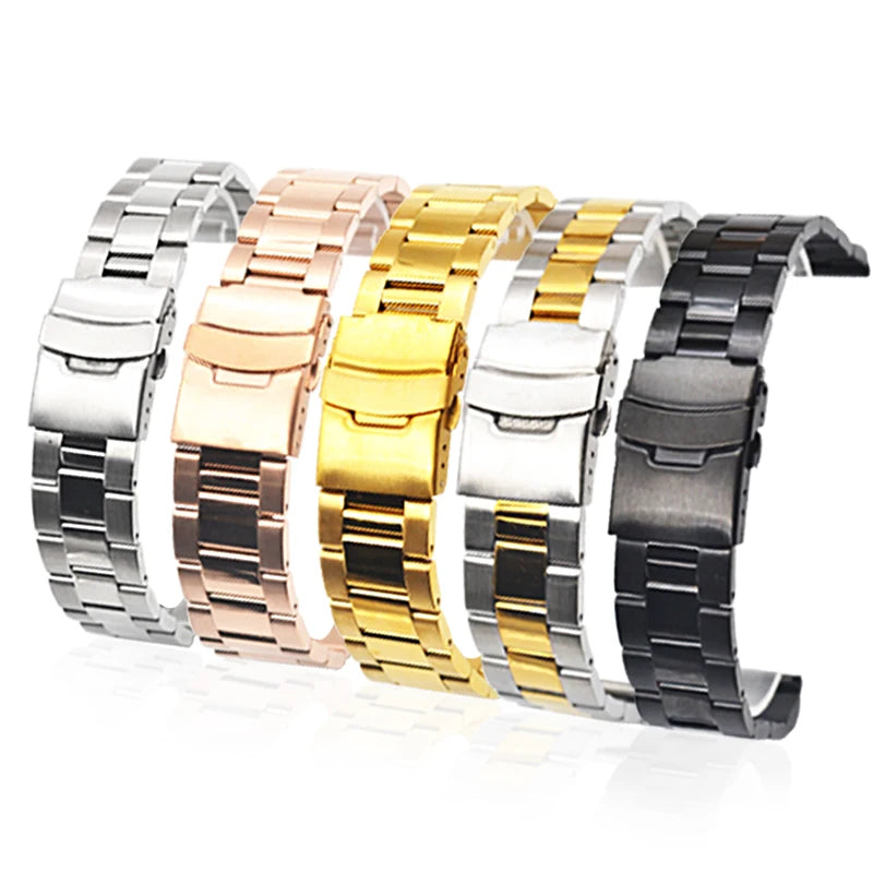 Fashion Economic Price 20 22 24 mm Solid Stainless Steel Watch Bracelet Metal Watch Bands