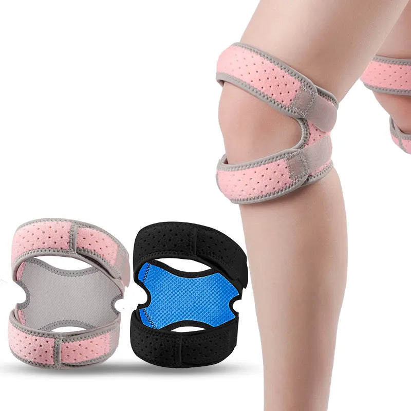 SHIWEI-2176#Adjustable Sports Patella Band Customized Knee Brace Patella Gel Silicone Pads Knee Strap