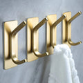 Modern Stainless Steel Self Adhesive Wall-Mounted Coat & Towel Hooks for Kitchen Bathroom Bedroom