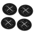 4 Pcs Self Watering Base Tray Set for Fabric Grow Bags Heavy-Duty Plastic Plant Pot Reservoir Stand for Gardening