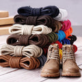Wholesale 4mm Round High Tenacity Printed Polyester Webbing Shoelace for Martin Boots Leather Shoes Casual Sneakers