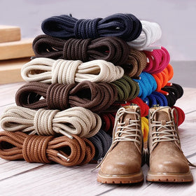Wholesale 4mm Round High Tenacity Printed Polyester Webbing Shoelace for Martin Boots Leather Shoes Casual Sneakers