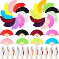 FAREA Colorful Cheap Chinese Personalised Bamboo Fan Folding Paper Fabric Bamboo Wooden Folding Fan