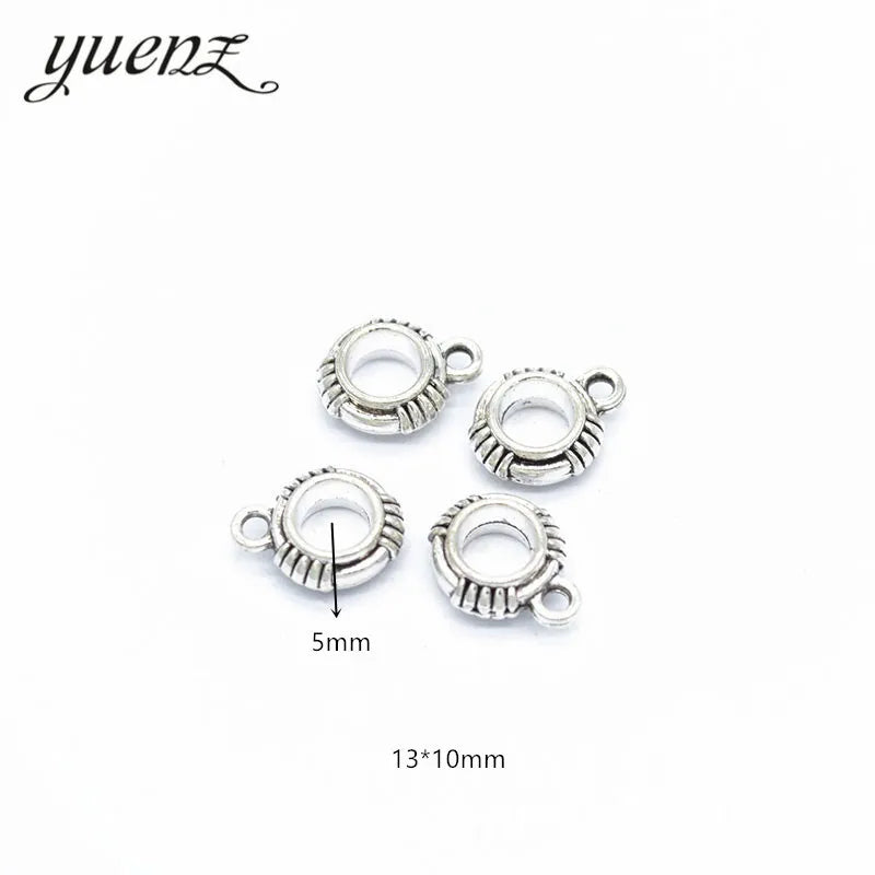 YuenZ Tibetan Silver Beads European Fit for Women Charm Style Bracelets Necklace DIY Metal Pendant Jewelry Making R63