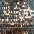 New Embroidered Fabric with Rectangular Sequin Strip Bead Bag Accessories Mesh Resin Background Processing for Wedding Use