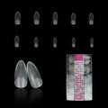 Private Label Artificial False Nails 500pcs/box Gel Nail Tips Clear Matte Almond Press on Nails