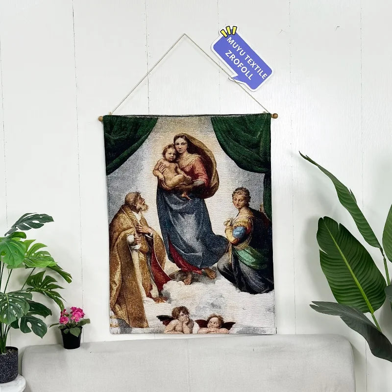 Wall Hanging Tapestry Home Decor Custom  logo Woven Tapestry Blanket Custom Tapestry Wall Decoration Hanging