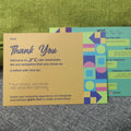 Custom Printing Ivory Cardboard Thank You Card Art Paper Personalized Thank You Card