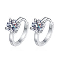 Exquisite GRA Moissanite Jewelry 925 Sterling Silver Moissanite Hoop Earrings Huggies Earring Women Jewelry