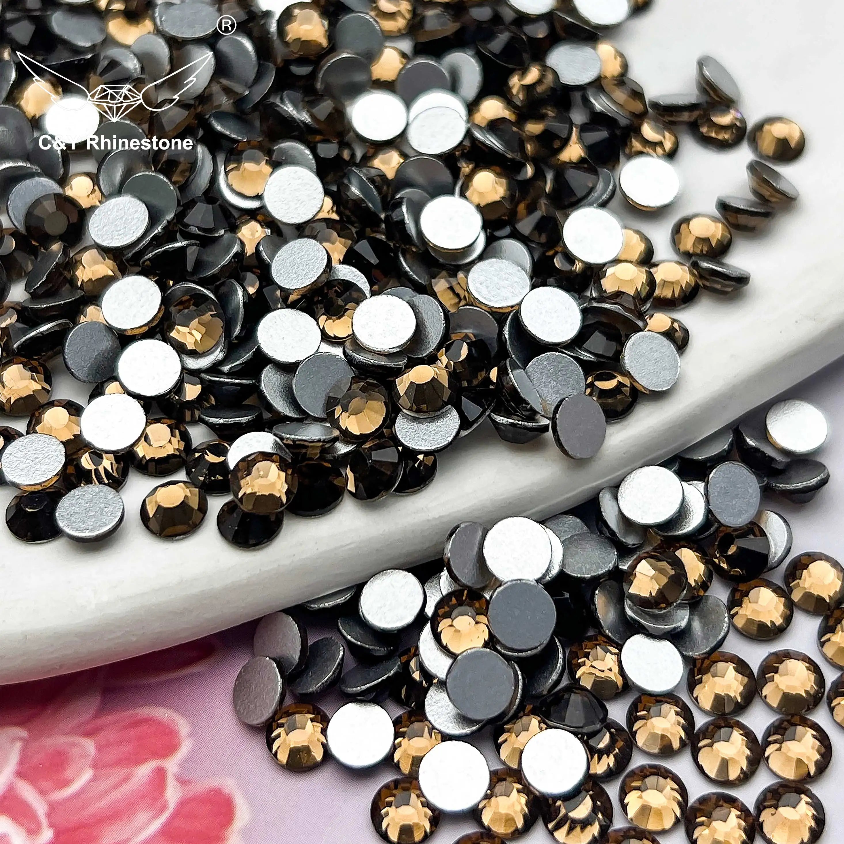 CY Flatback Nail Art Rhinestones Wholesale Glass Crystal Stone Decoration Loose Cristal for Nails