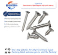 Stainless Steel 304/316/410 Self Tapping Screws Zinc 8.8/10.9/12.9 Factory Price Customized National Standard Metric Black