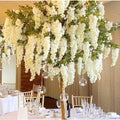 YOPIN 016 Wedding Decoration Flower Vines Silk Wisteria Garland Artificial Wisteria Flower