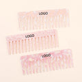 MiDairy CUSTOM LOGO COLOR 4mm Thickness   Tortoise Colors Large Hair Combs Tool Korea Design Wide Tooth Comb