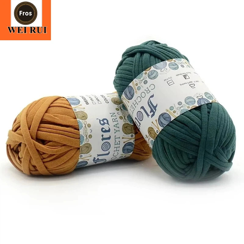 100G T-Shirt Yarn Cotton Crochet Spaghetti Cotton T-Shirt Yarn Crochet for Diy Handbag