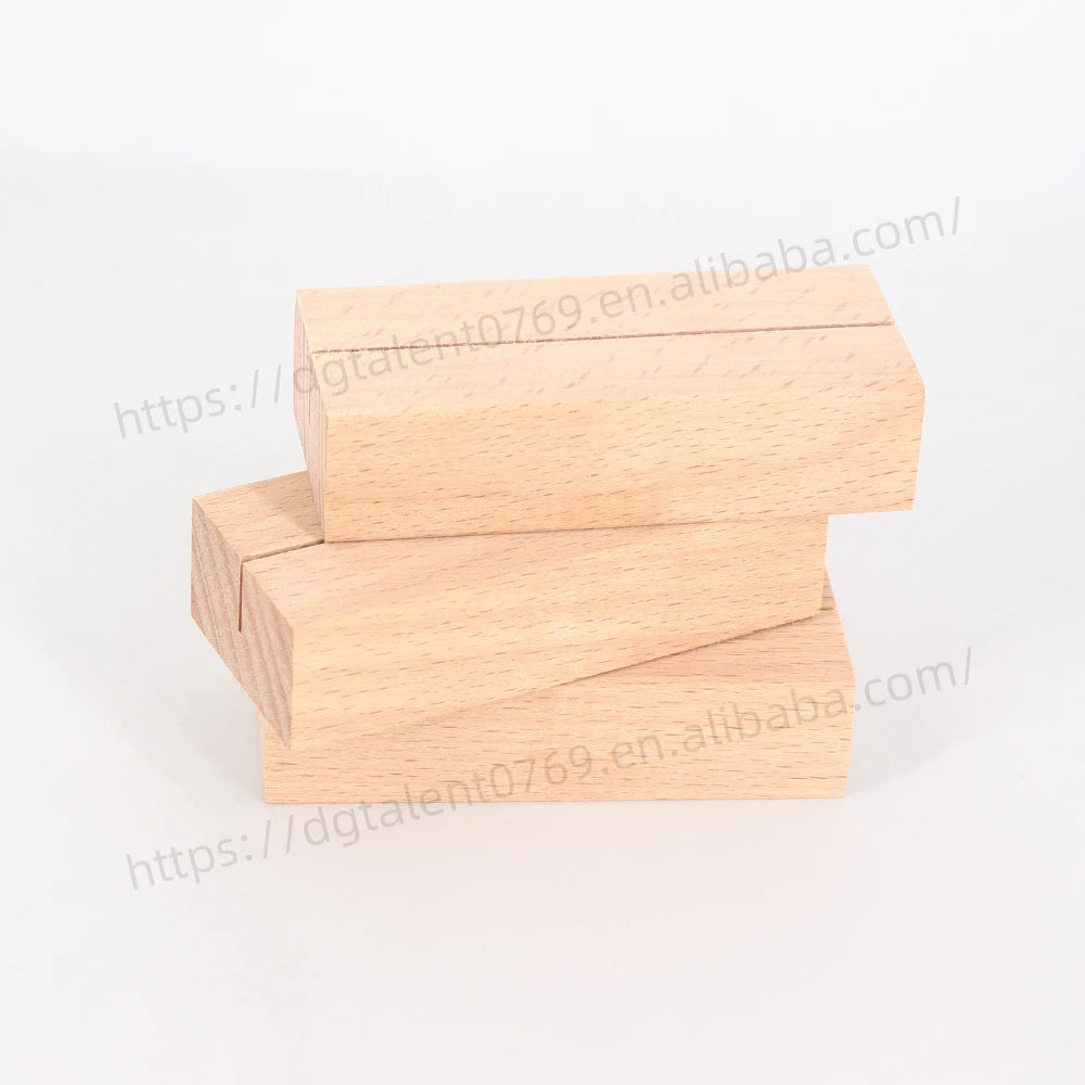 Tailai Menu Card Place Holders Wood Small Photo Picture Holders for Wedding Party Decoration Photo Display