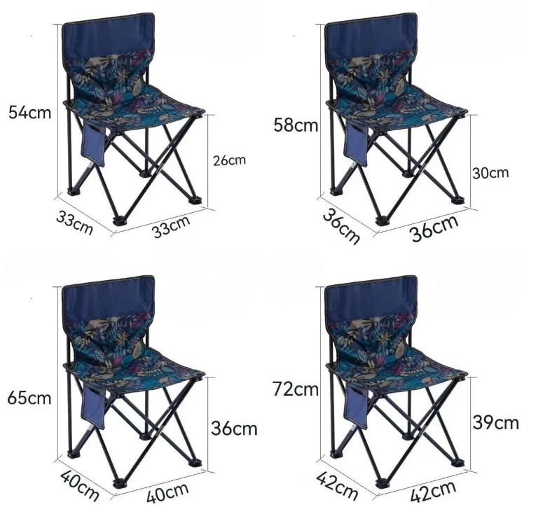 Ultra-Light Portable Folding Camping Chair Modern Design for Outdoor Picnics Beach Vacations Feeder Fishing with Kids