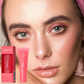 Lip Treatment Cosmetics Glow Moisturizing Squeeze Lip Tint Balm Stain for a Sheer of Color Waterproof Long Lasting Lipstick