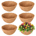 C76 100% Natural Coconut Fiber Planter Liner Round Coco Coir Hanging Basket Liners for Garden Flower Pots