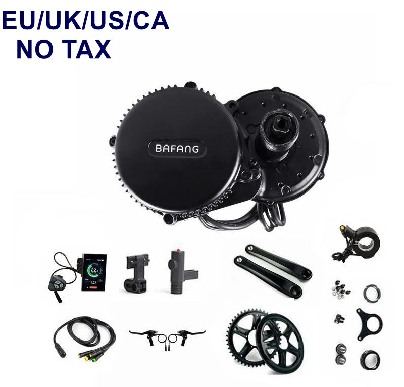 EU/US Warehouse Tax Free Shipping Electric Bicycle Mid Motor Kit DPC 18 48v 36v 250w Bafang BBS01 BBS01B Electric Bicycle Parts
