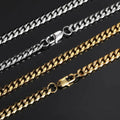 Tennis Mens Cuff  Jewelry 18k Gold Plated Custom Stainless Steel Chain Bracelets Bangle for Women Men