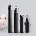 Ready Goods White Black Transparent Color Crimp Neck Empty 3ml 5ml 2ml Sample Perfume Atomizer Plastic