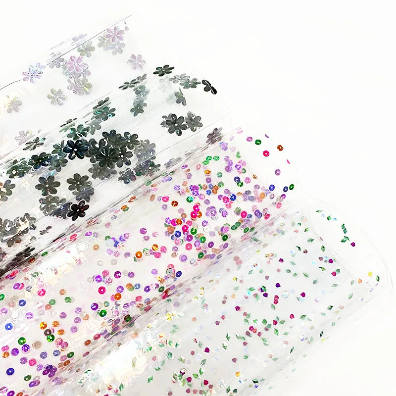 Transparent PVC Sequins for Making Shoes and Bag Bow Umbrellas PVC Film