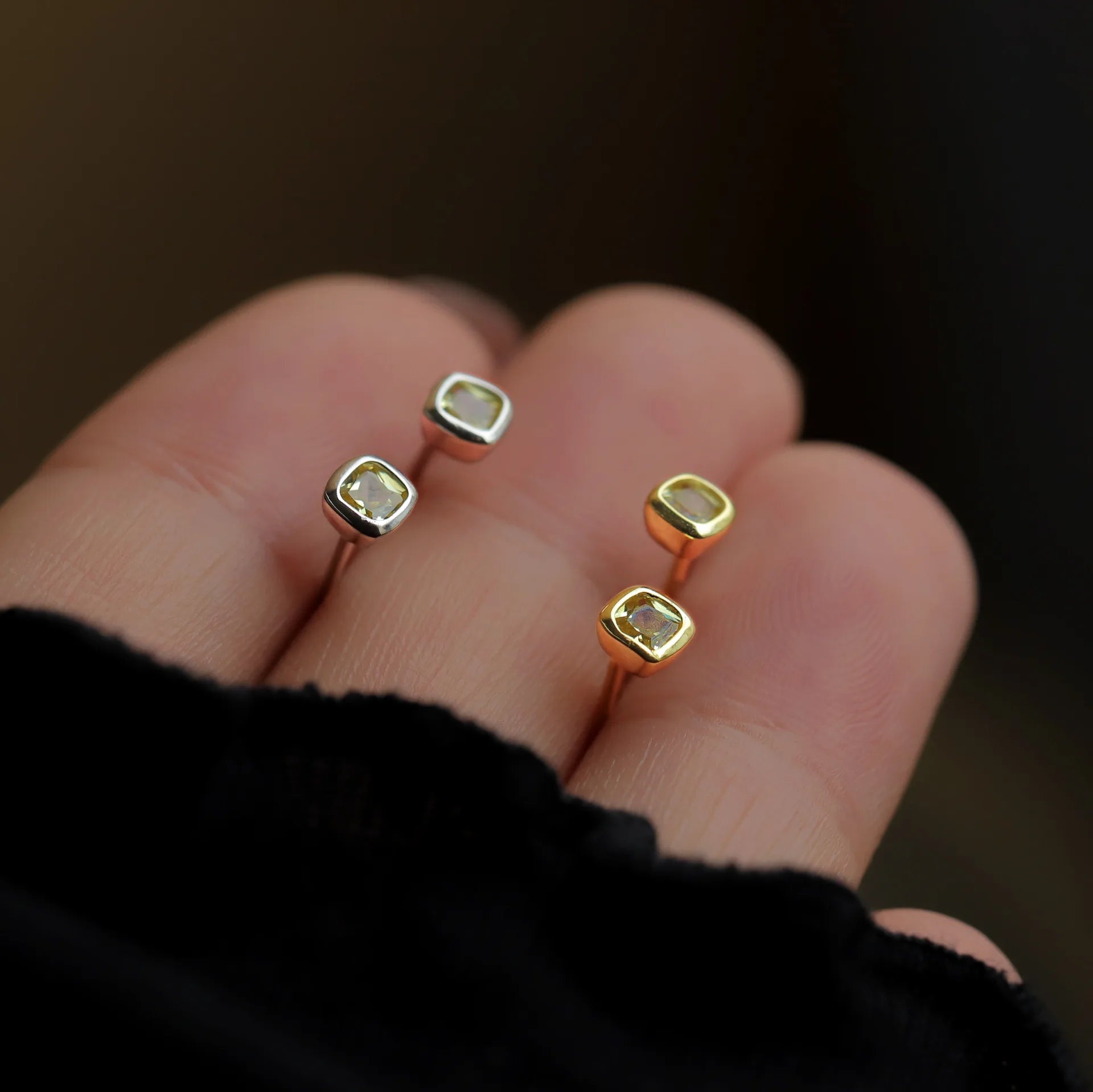 Sterling Silver Simple and Small Earrings for Women Exquisite Luxury Niche Design Earrings in 2022 High Fashion