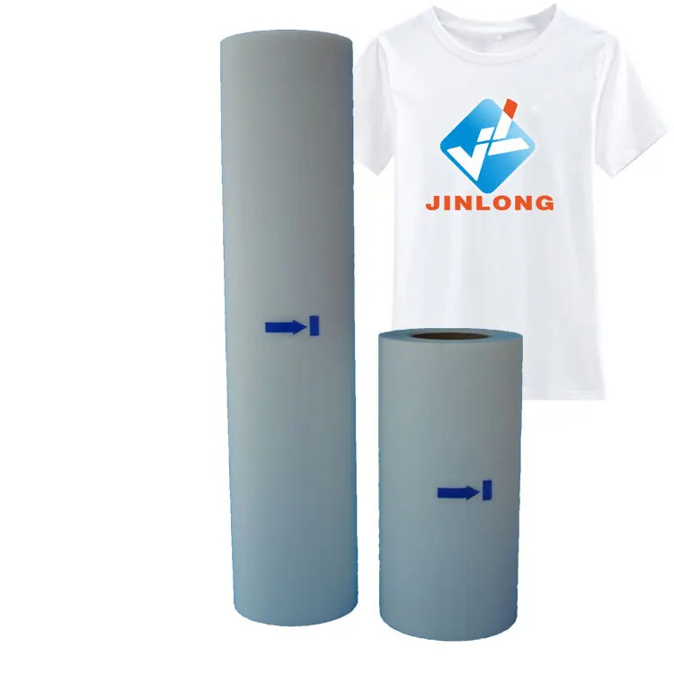 DTF Foil Manufacturer 33cm DTF Film Hot and Cold Peel Double Single Side Printing 75 Micron DTF PET Film Roll 30cm 60cm