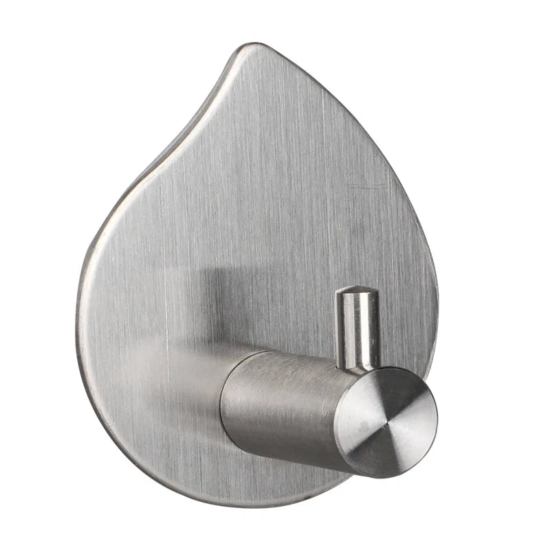 Stainless Steel Wall Mounted Towel Hooks Robes Hooks Adhesive Holders Coat Hooks