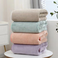 Wholesale Microfiber Bath Towels Set Coral Fleece Face Hair Towel for Bathroom