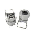 KMECO 20570 2" Pipe Diameter Clip-eyelet  Clamp with 1/4"BSPT Female Threaded Ball Without Nozzle Tip