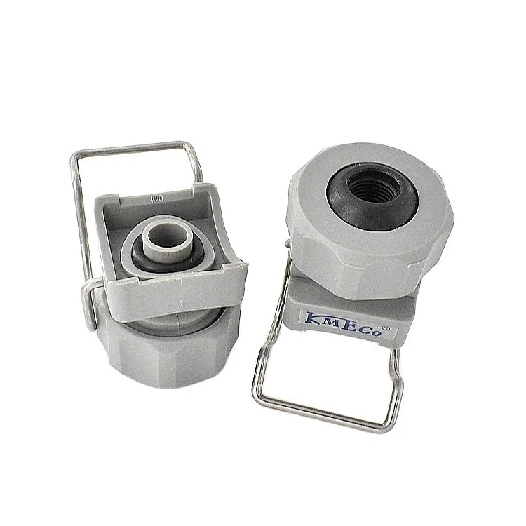 KMECO 20570 2" Pipe Diameter Clip-eyelet  Clamp with 1/4"BSPT Female Threaded Ball Without Nozzle Tip