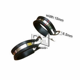 Cable Clamp Rubber Cushion Insulated Clamp.Stainless Steel Metal Clamp