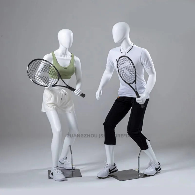 Professional Sports Mannequin Tennis Dummy Full Body Strong Men Woman for Golfing Baseball Clothes Retail Store Display