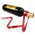 Novelty Wedding Gift Suspension Iron Rack Stand Bar Ornament Silk Rope Magic Suspended Ribbon Wine Rack Bottle Holder