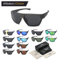 2024 Square Bicycle Custom Case Packaging UV Protection TR90 Polarized Sports Sunglasses for Men and Women
