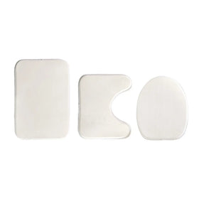 Three Piece Sublimation Blanks Anti-Slip Door Mats Set Printable Bathroom & Outdoor Carpet Antislip Home Carpet & Area Rugs