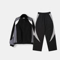 Custom Men Regular Fit Plus Size Spring Lightweight Polyester Wind Breaker Outerwear Set Active Top & Nylon Track Pants