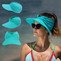 Women's Summer Nylon Sun Visor Hat with Big Brim Y2K Style Top Sunshade Cap for Outdoor Sports Cycling Fishing Beach Daily Use