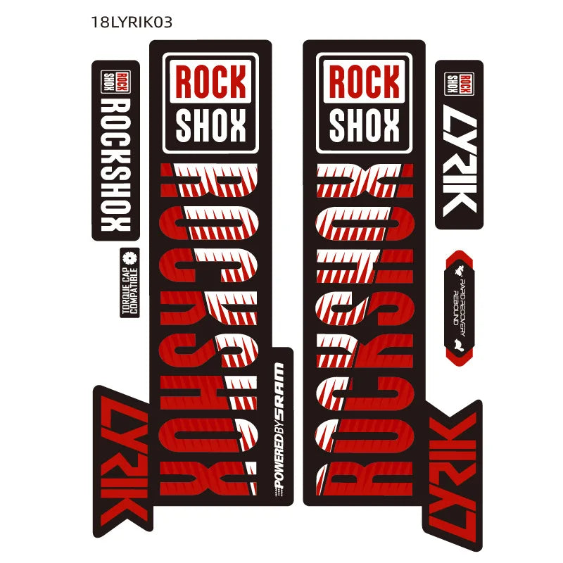 Bicycle Fork Stickers Mountain Bike Decals Bicycle Fork Accessories Riding Gear