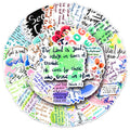 50PCS Cartoon Creative Custom Original Bible Stickers for Bookshelf & Gift Decorations