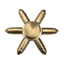 Pure Copper Bullet Gourd Turn Hand Handle Piece Brass Fidget Spinner Leisure Puzzle Small Copper Hand Assembled