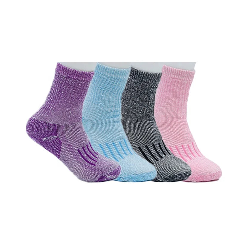 Wholesale Winter Thick Cushion Sport Heavy Socks Women Warm Merino Wool Hiking Socks