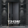 Korean Style Front Doors for Houses Modern Flush Main Entry Door Smart Entrance Doors