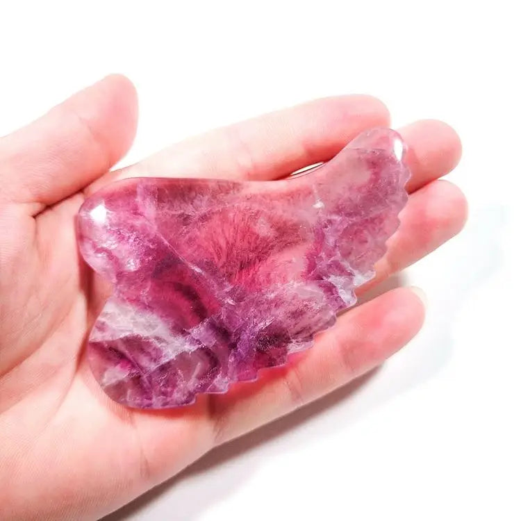 2026 Original Gua Sha Scraping Massage Tool Pink U Shape Guasha Board Facial Massager Traditional Scraper Tool gua sha Fluorite