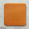 Factory Direct Customizable PVC Leather Cup Mat Classic Style Reusable Coffee Cup Mat Synthetic Leather Product