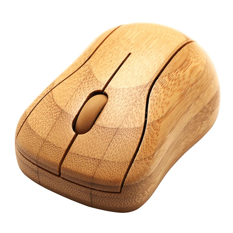 Personalized Logo Gift Corporate Gift 2.4ghz Bamboo Wooden Silent Ergonomic Wireless Optical Mouse Bamboo Crafts