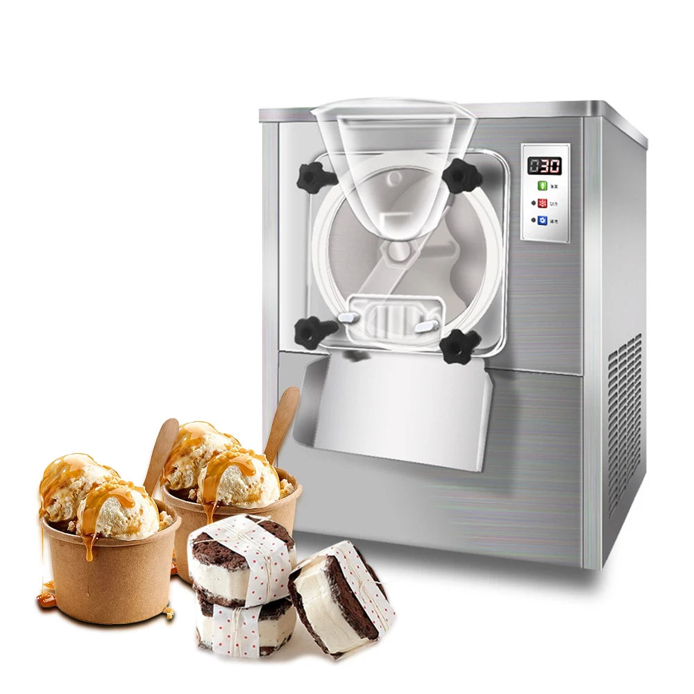 Stainless Steel Harte Eismaschine 220V Commercial Hard Ice Cream Maker Machine Small Batch Freezer